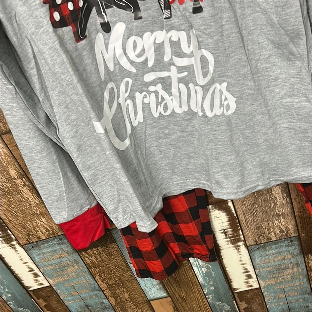 Gray Christmas Tree Pajama Set - XL - Picture 9 of 13